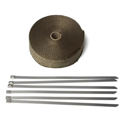 Ruban Isolant Échappement TITANIUM 50mm x 10M