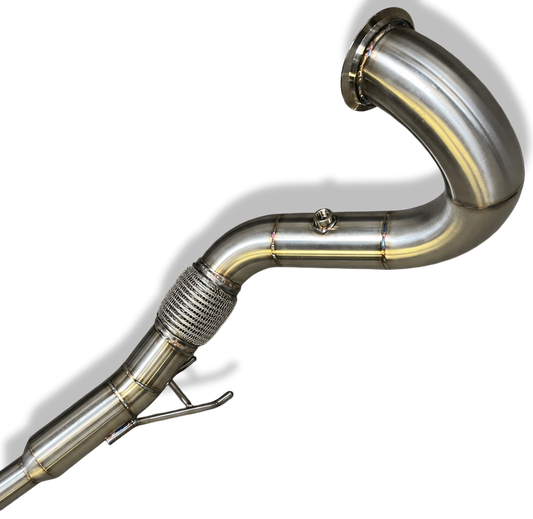 Downpipe inox 76 mm – Golf 7 GTI / Audi / Seat Cupra / Skoda – Montage origine